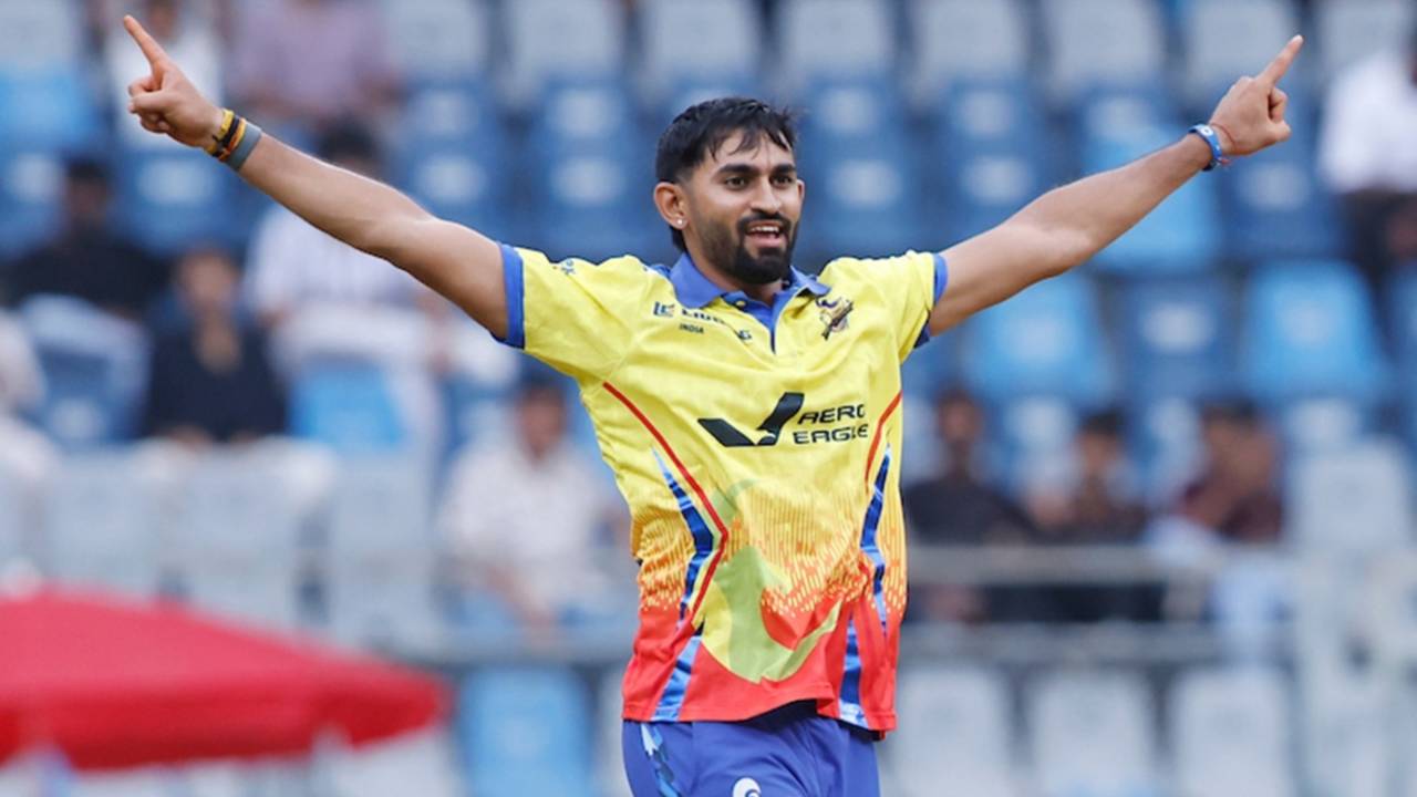 Sairaj Patil fired with both ball and bat for Eagle Thane Strikers in the T20 Mumbai League, T20 Mumbai League, Mumbai, June 12, 2025