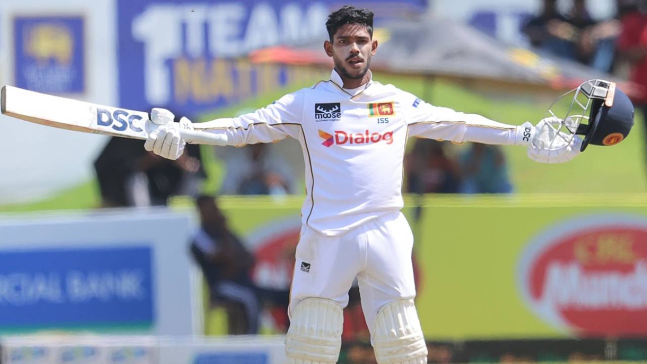 Pathum Nissanka scored his first Test century at home, Sri Lanka vs Bangladesh, 1st Test, Galle, day 3, June 19 2025