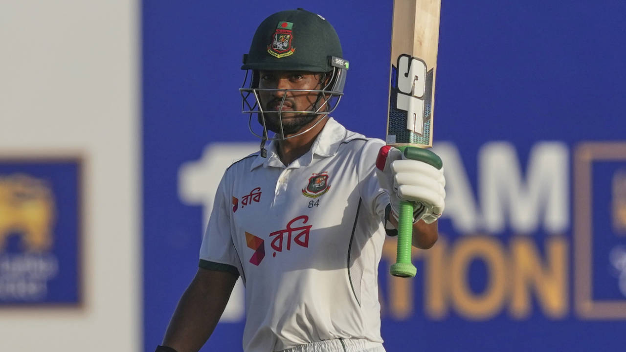 Najmul Hossain Shanto reached fifty close to stumps, Sri Lanka vs Bangladesh, 1st Test, Galle, day 4, June 20, 2025