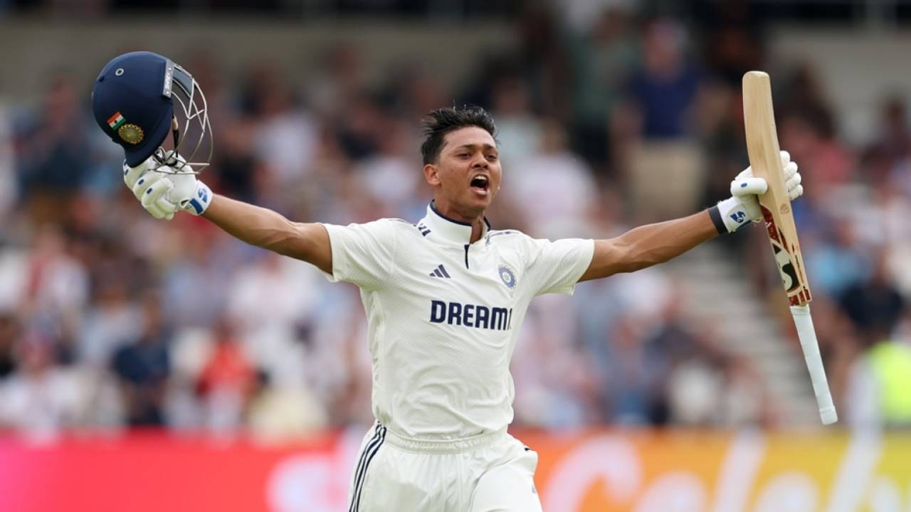 Yashasvi Jaiswal brings up his fifth Test hundred, England vs India, 1st Test, Leeds, 1st day, June 20, 2025