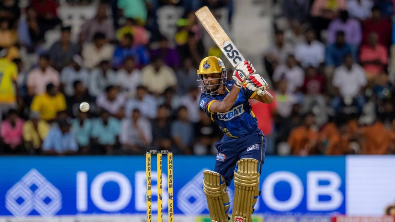 S Lokeshwar made an unbeaten 90 off 57 balls, Nellai Royal Kings vs Lyca Kovai Kings, TNPL 2025, Tirunelveli, June 21, 2025