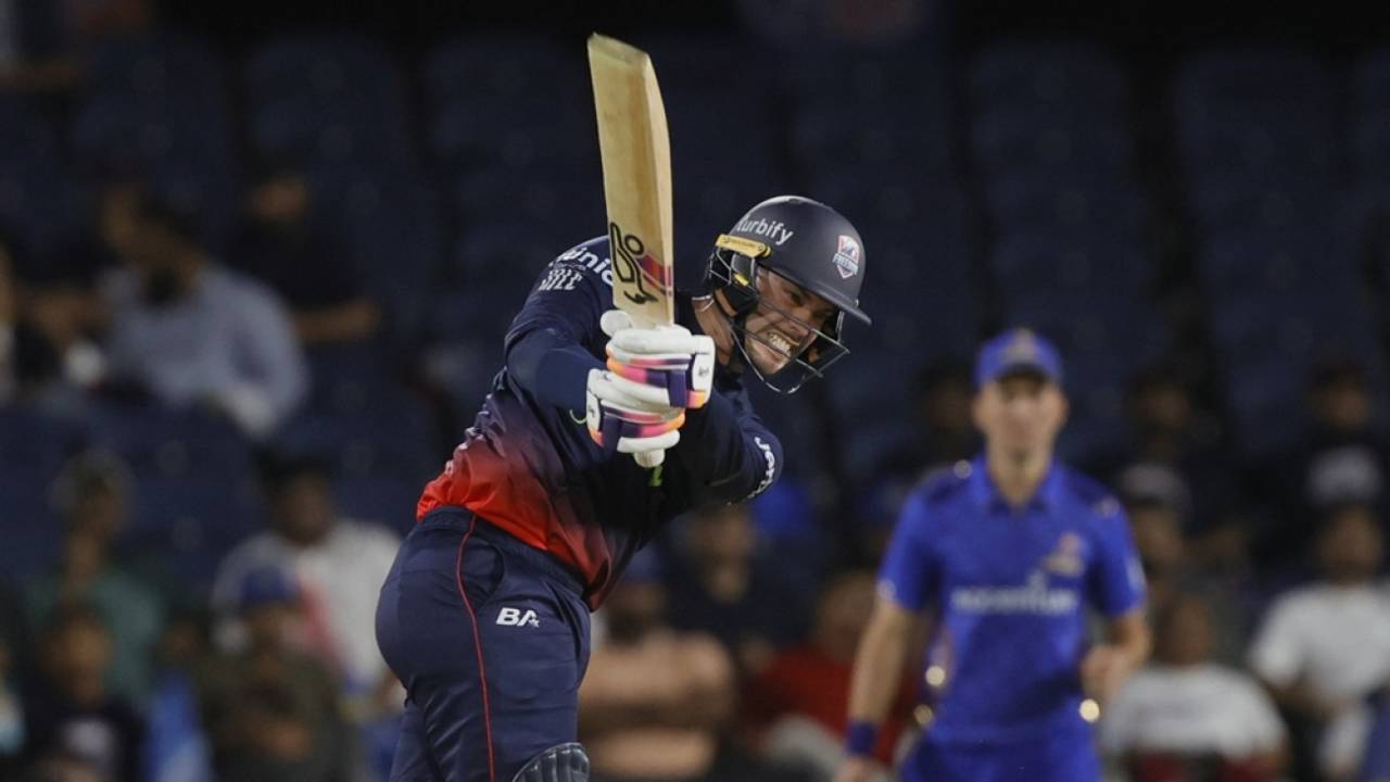 Mark Chapman made an unbeaten 45, MI New York vs Washington Freedom, MLC 2025, Dallas, June 22, 2025