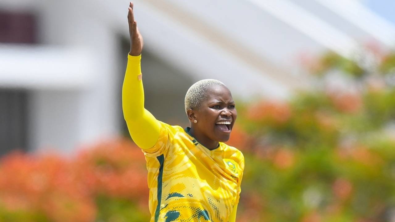 Nonkululeko Mlaba picked up 2 for 17, West Indies vs South Africa, 2nd T20I, Cave Hill, June 22, 2025