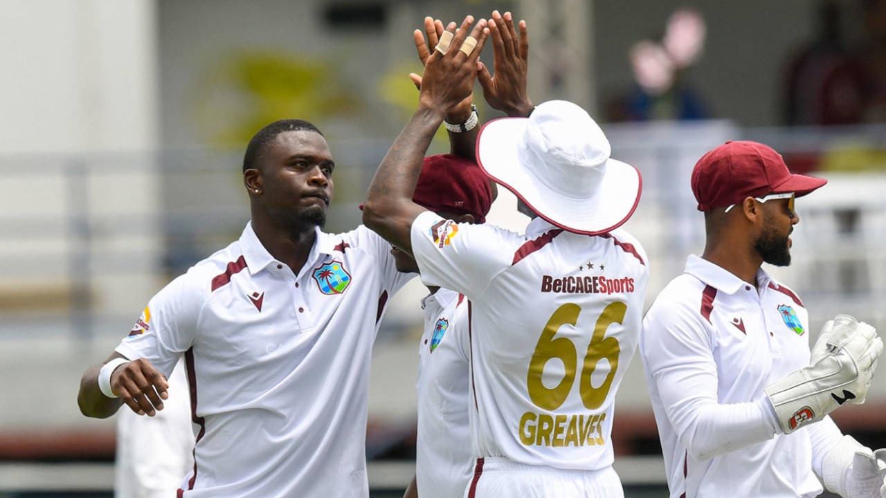 Jayden Seales claimed a five-wicket haul, West Indies vs Australia, 1st Test, day 1, Barbados, June 25, 2025