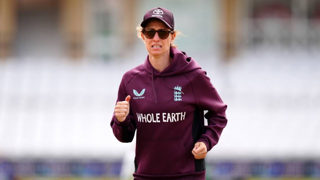 England assistant coach Courtney Winfield-Hill at training, England vs India, 1st Women's T20I, Nottingham, June 27, 2025
