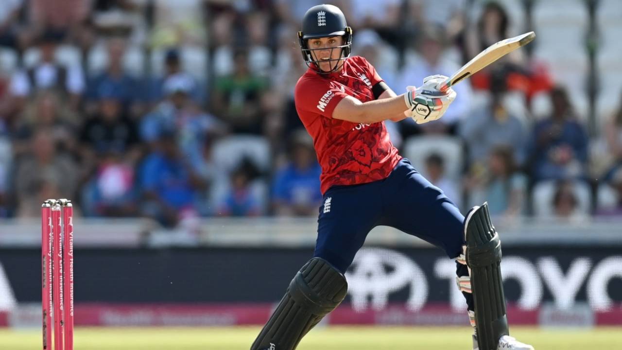 Nat Sciver-Brunt scored a 31-ball fifty, England vs India, 1st Women's T20I, Nottingham, June 28, 2025
