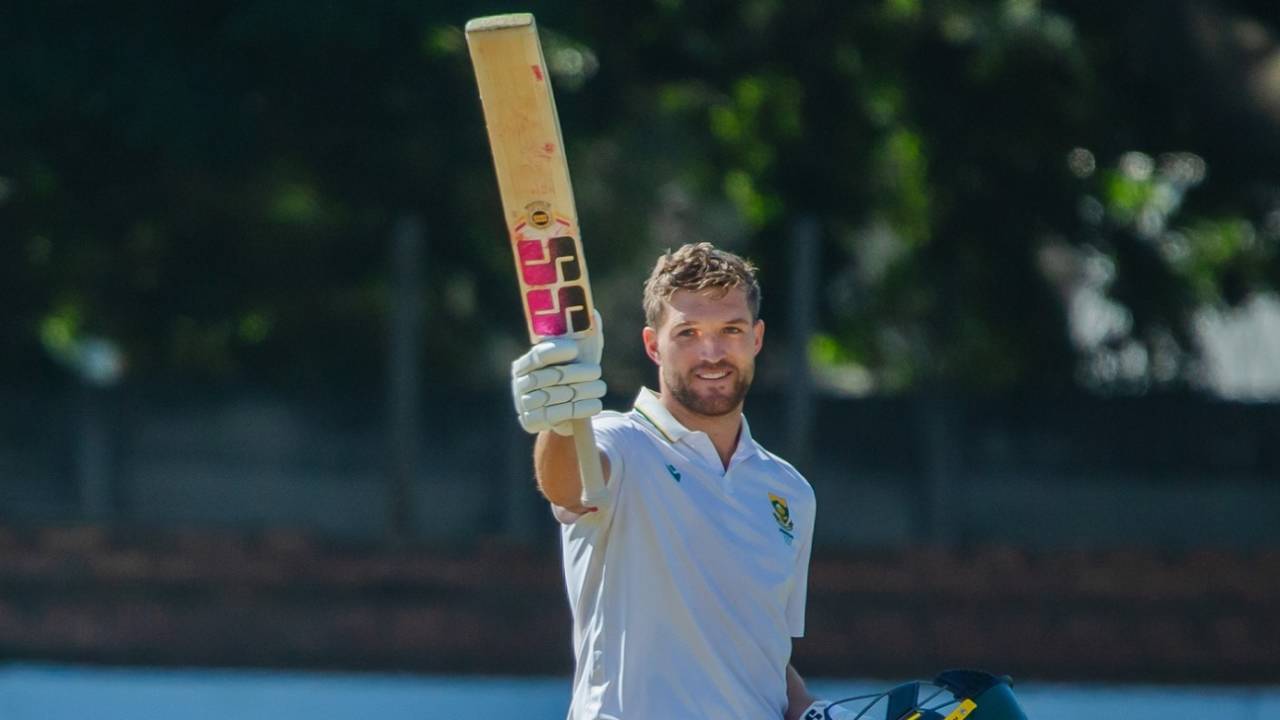 Wiaan Mulder scored his second Test hundred, Zimbabwe vs South Africa, 1st Test, 3rd day, Bulawayo, June 30, 2025