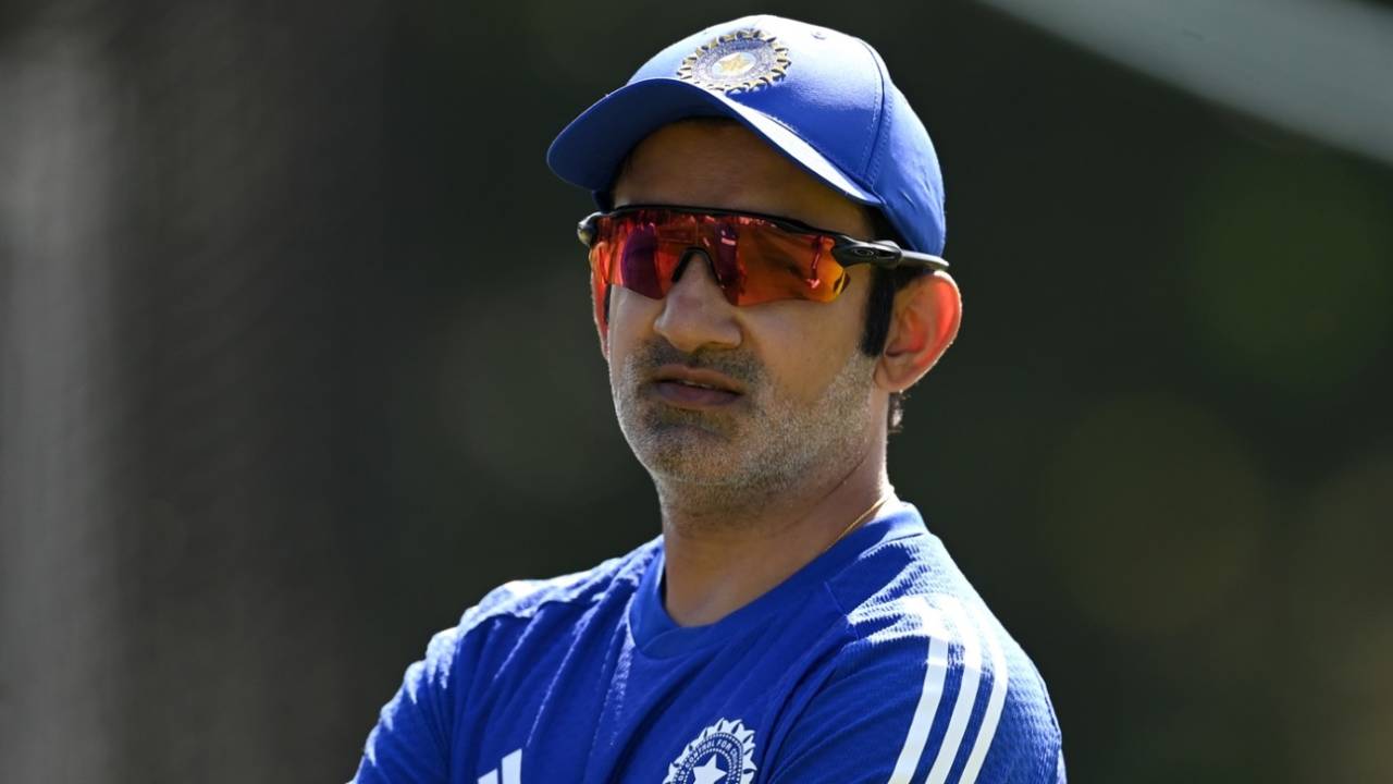 Gautam Gambhir oversees India's training session, Birmingham, June 30, 2025
