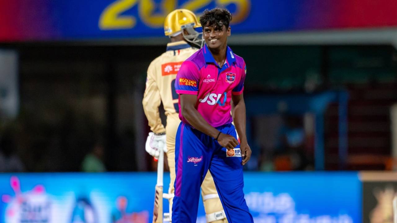 A Esakkimuthu hit speeds north of 140kph, Chepauk Super Gillies vs IDream Tiruppur Tamizhans, TNPL 2025, Dindigul, July 1, 2025