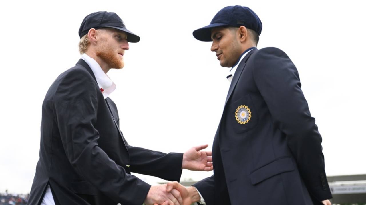 Ben Stokes and Shubman Gill at toss, England vs India, 2nd Test, Birmingham, Day 2, July 2, 2025