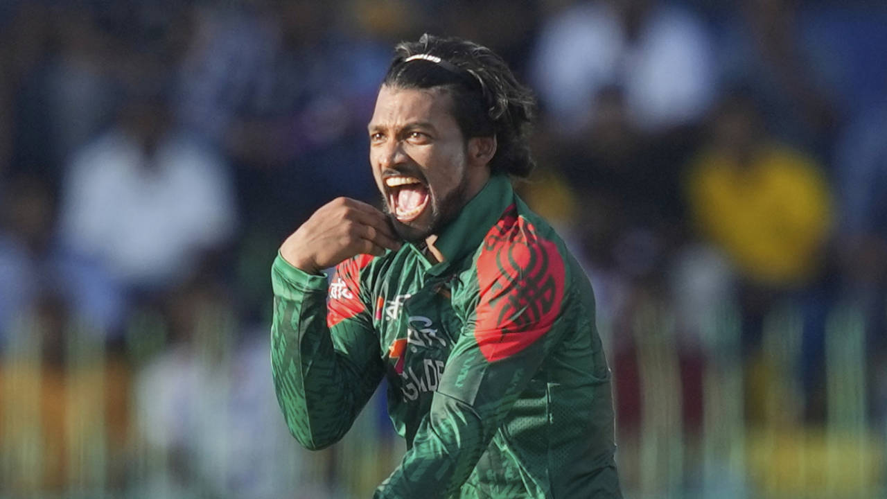 Najmul Hossain Shanto produced a bonus wicket with his part-time spin, Sri Lanka vs Bangladesh, 1st ODI, Colombo (RPS), July 2, 2025