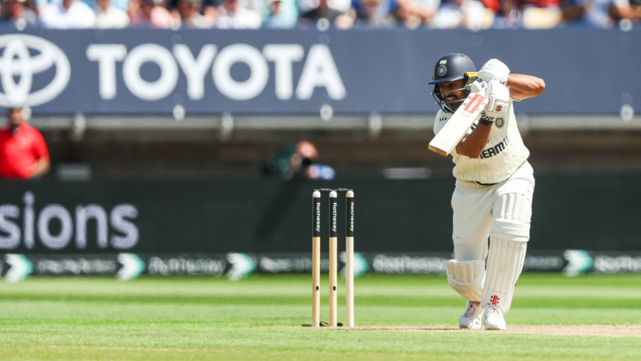 Karun Nair played some confident drives, England vs India, 2nd Test, Birmingham, Day 2, July 2, 2025