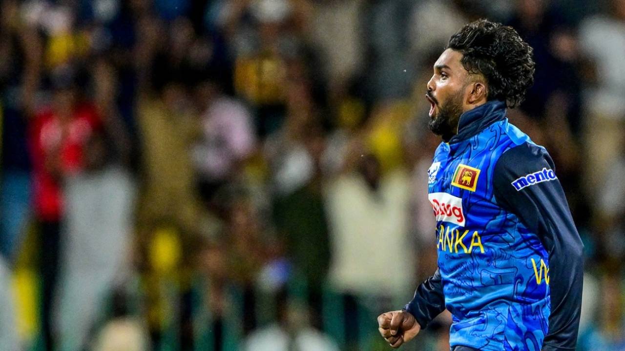 Wanindu Hasaranga is over the moon, Sri Lanka vs Bangladesh, 1st ODI, Colombo (RPS), July 2, 2025