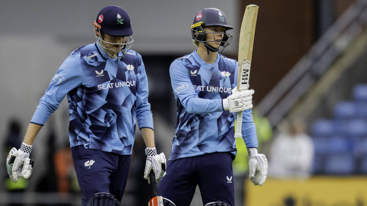 James Wharton and Will Luxton put on a century stand, Yorkshire vs Worcestershire, Men's T20 Blast, Headingley, July 4, 2025