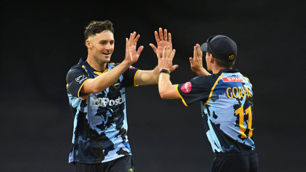 Ned Leonard claimed five wickets against his old team, Somerset vs Glamorgan, Vitality Blast, Taunton, July 4, 2025