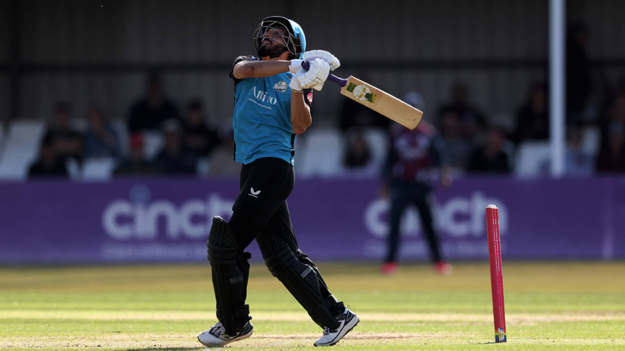 Kashif Ali scored 88 off 46 deliveries, Vitality Blast Men, Northamptonshire Steelbacks vs Worcestershire Rapids, Northampton, July 06, 2025
