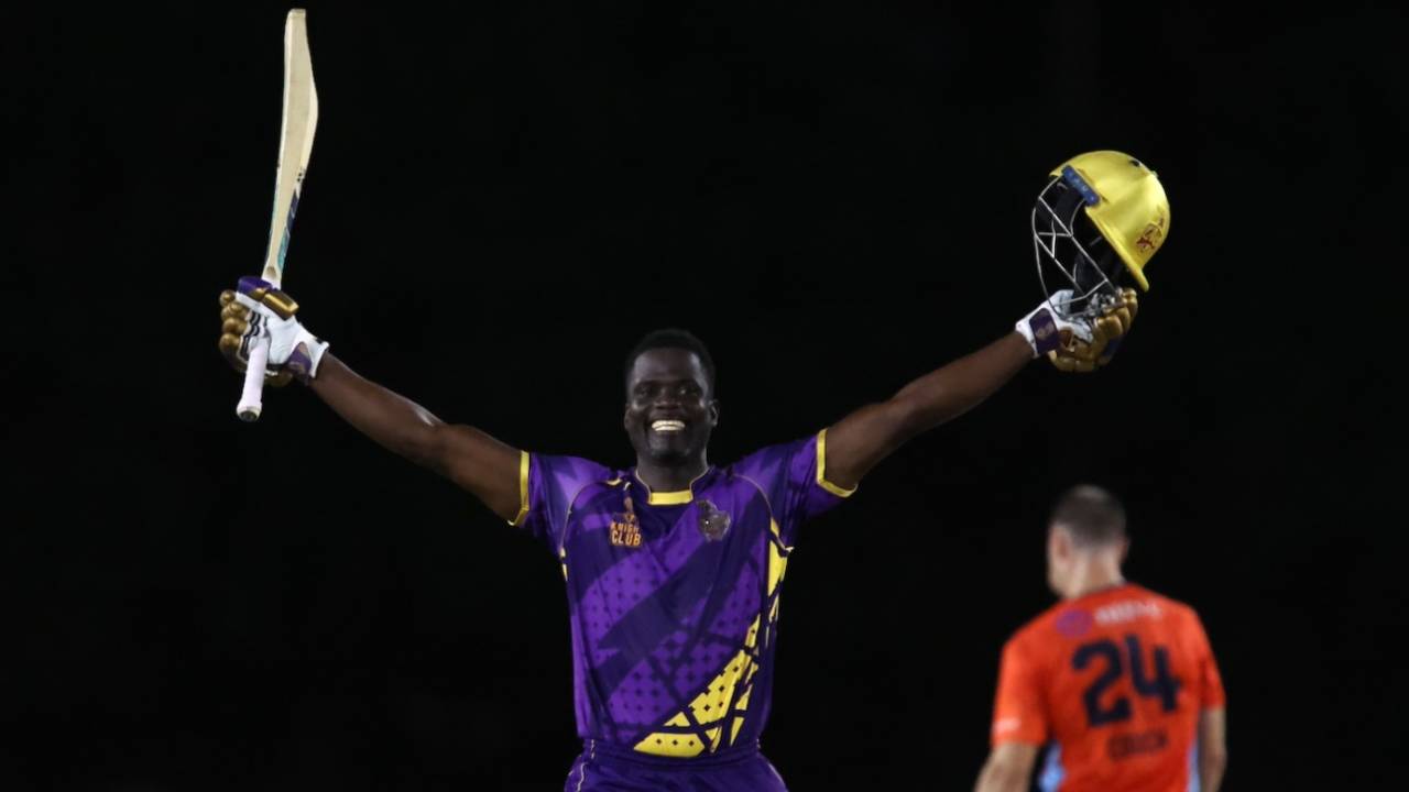 Andre Fletcher scored his second century of the tournament, Los Angeles Knight Riders vs San Francisco Unicorns, MLC 2025, Lauderhill, July 6, 2025