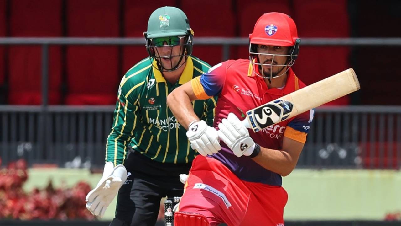 Sediqullah Atal scored 41 in 25 balls for Dubai Capitals, Central Districts vs Dubai Capitals, GSL 2025, Providence, July 10, 2025