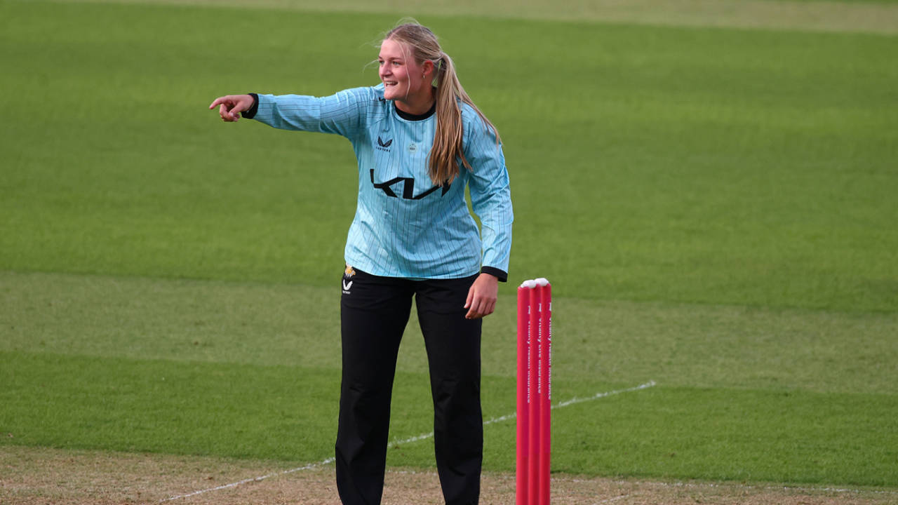 Ryana Macdonald-Gay helped contain The Blaze, Vitality Blast Women, Surrey vs The Blaze, The Kia Oval, June 11, 2025