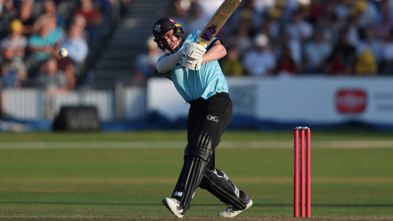 Dan Lawrence in action for Surrey,  Gloucestershire v Surrey, Bristol, July 9, 2025