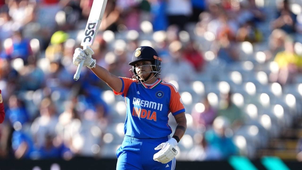 Shafali Verma struck 75 off just 41 balls, England vs India, 5th Women's T20I, Edgbaston, July 12, 2025