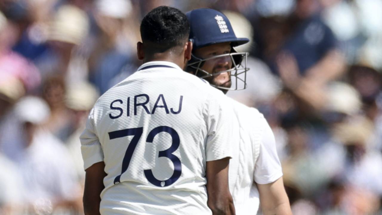 Mohammed Siraj got up close to Ben Duckett after dismissing him, England vs India, 3rd Test, Lord's, 4th day, July 13, 2025