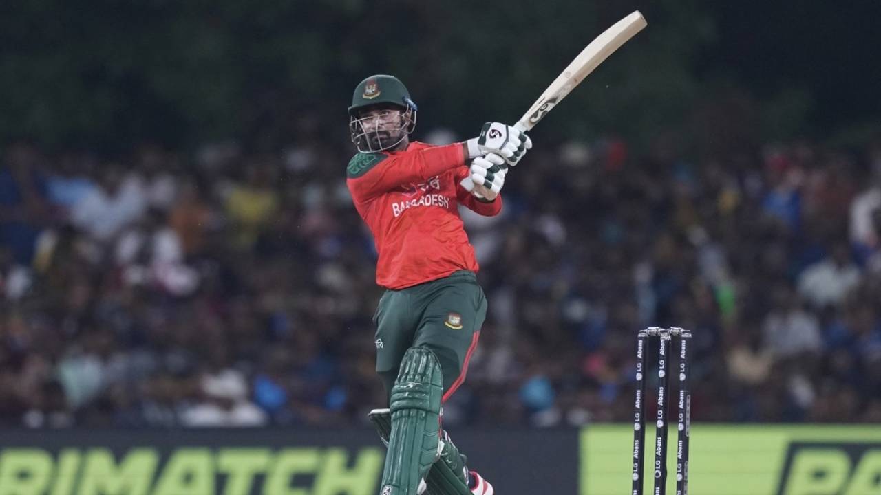 Litton Das goes on the attack, Sri Lanka vs Bangladesh, 2nd T20I, Dambulla, July 13, 2025