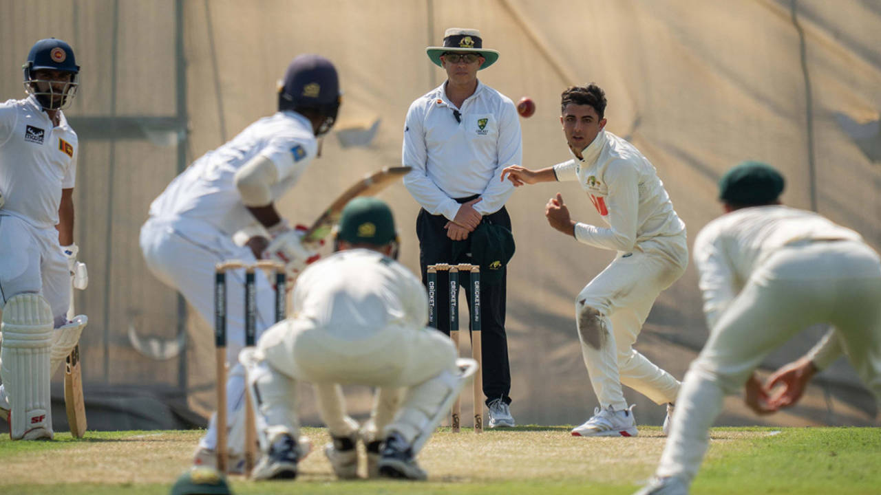 Zanden Jeh in action against Sri Lanka A, Australia A vs Sri Lanka, 1st four-day game, Darwin, July 13, 2025