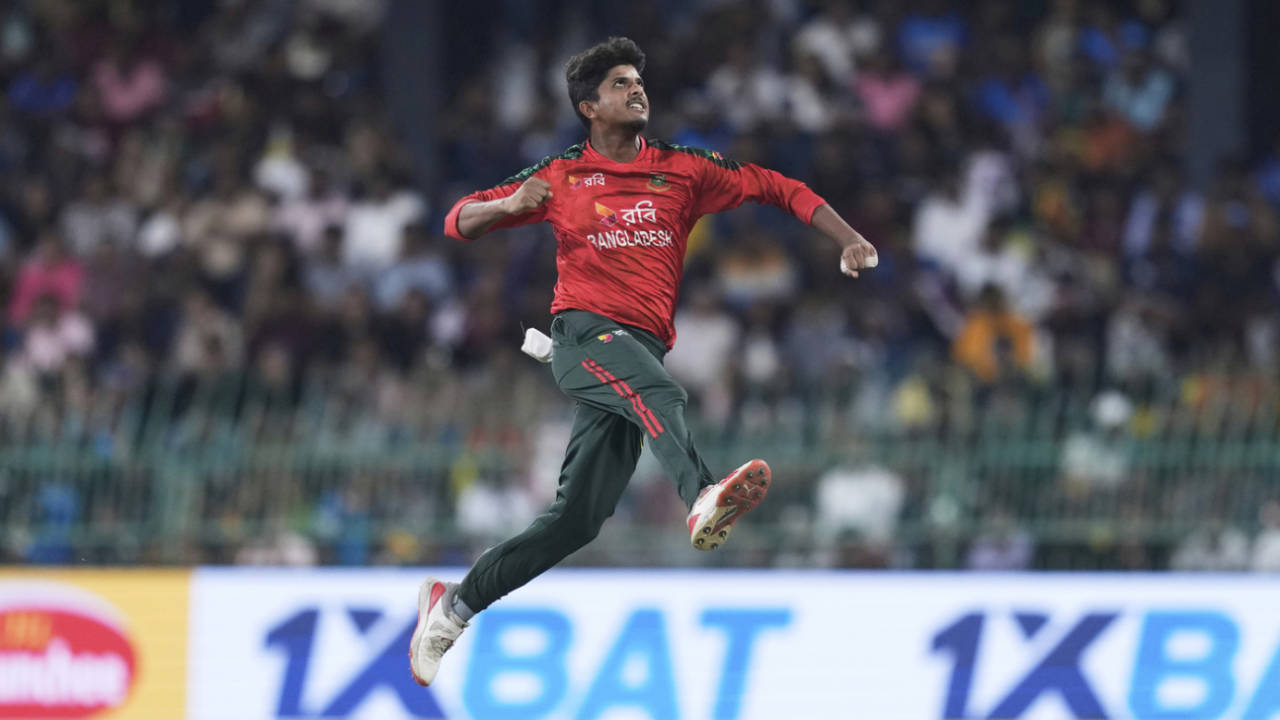 Mahedi Hasan celebrates a wicket, Sri Lanka vs Bangladesh, 3rd T20I, Colombo (RPS), July 16, 2025
