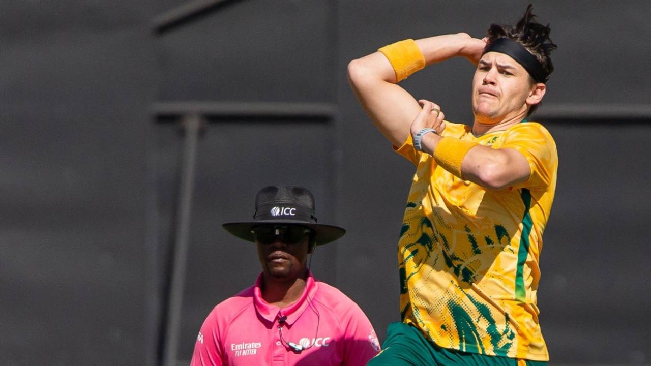 Gerald Coetzee played his first international game since November 2024, New Zealand vs South Africa, Harare, July 16, 2025