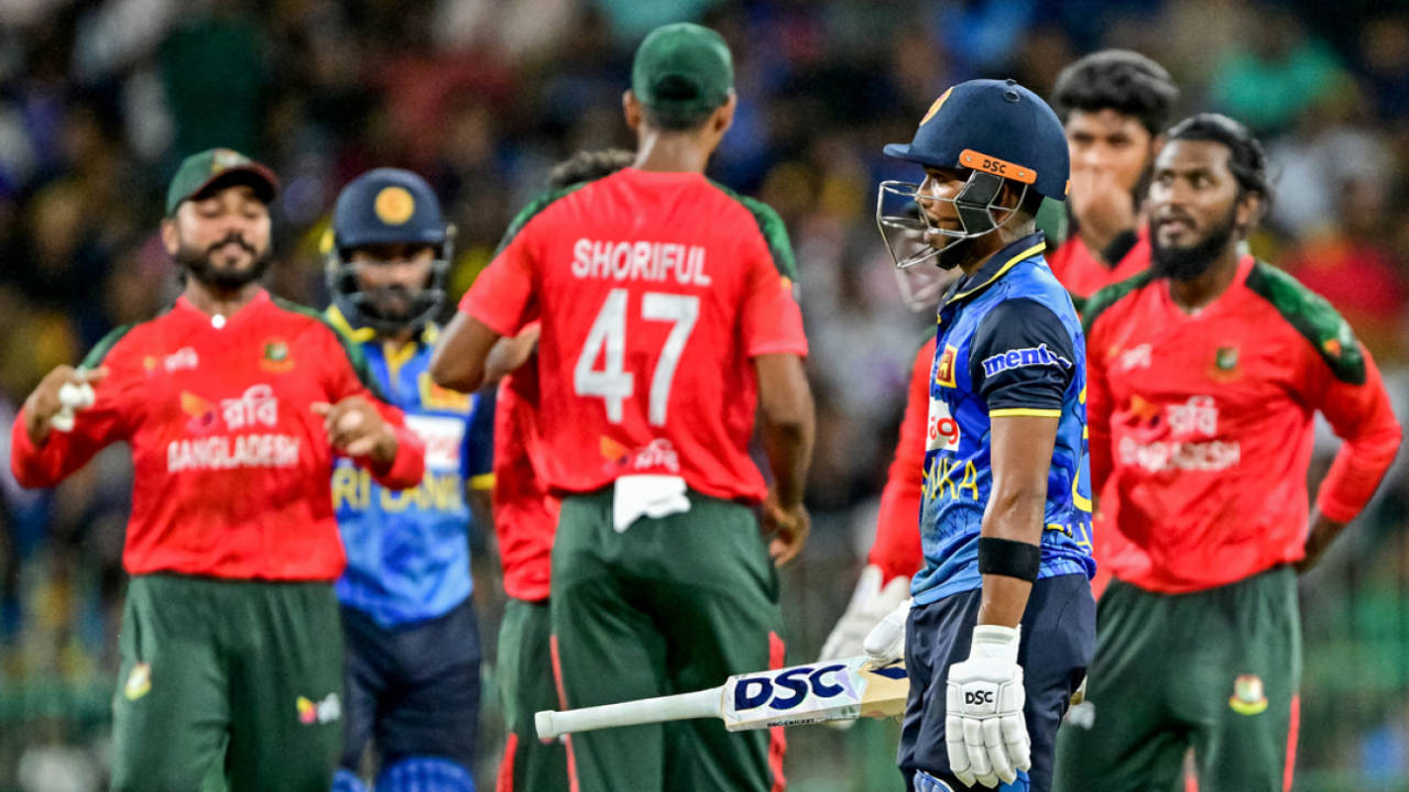 Pathum Nissanka walks back after his dismissal, Sri Lanka vs Bangladesh, 3rd T20I, Colombo (RPS), July 16, 2025