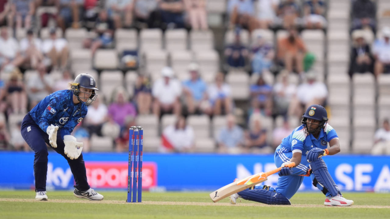 Deepti Sharma unfurled a series of sweeps to lift India, England vs India, 1st women's ODI, Southampton, July 16, 2025