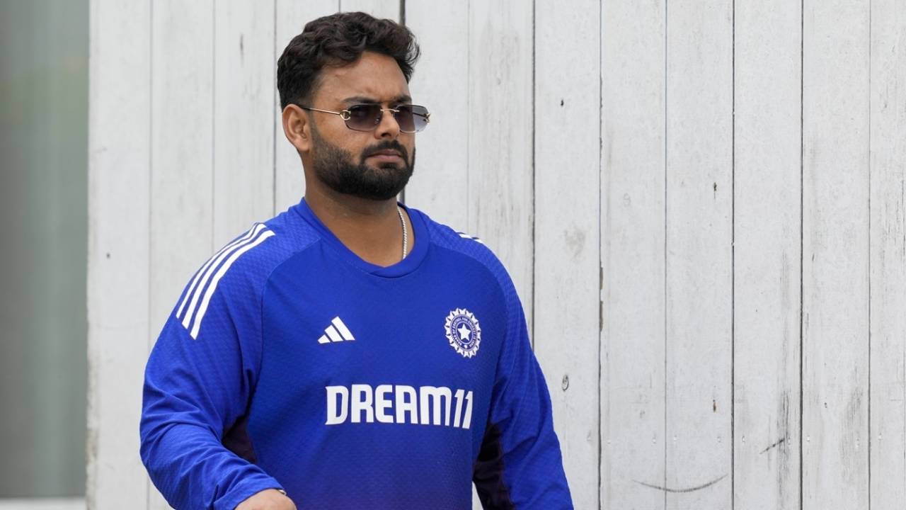 Rishabh Pant arrives for a practice session, Beckenham, July 17, 2025 