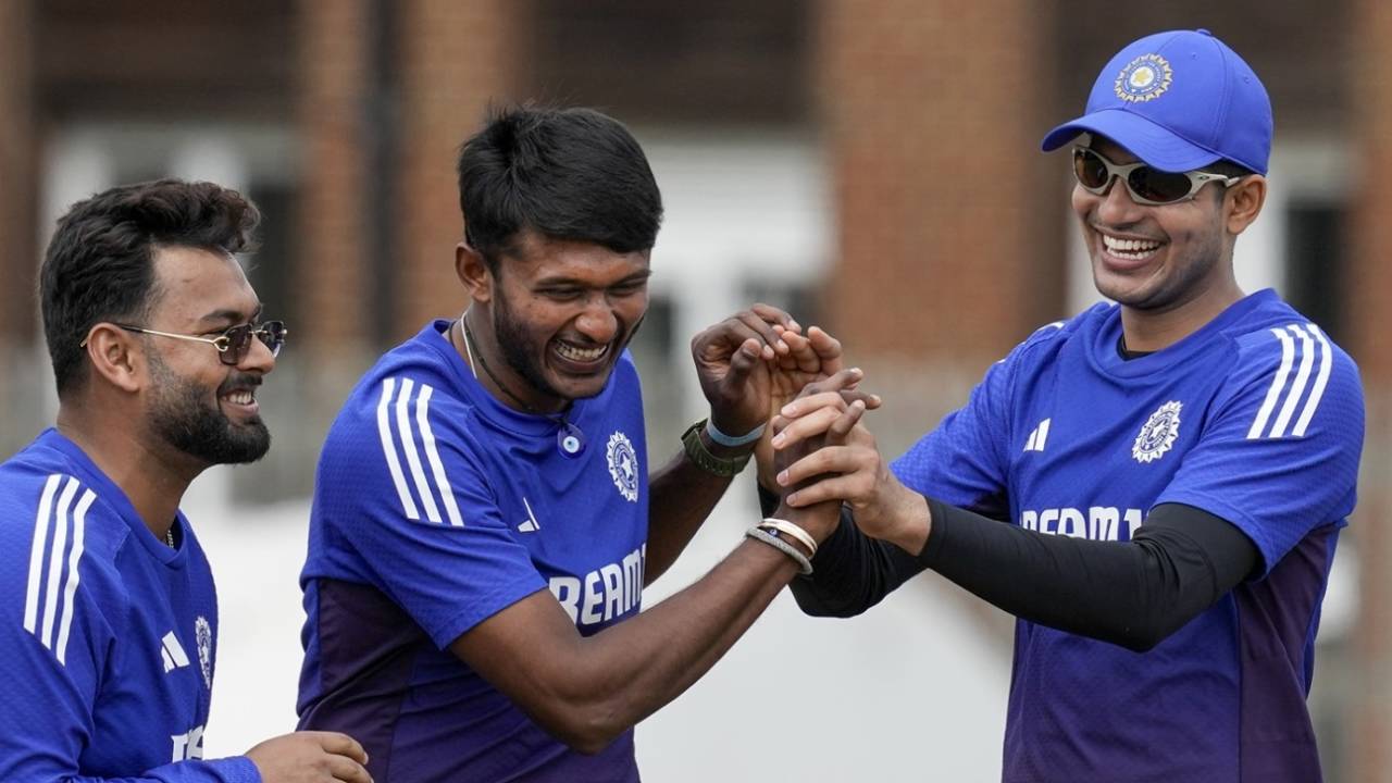 Rishabh Pant, B Sai Sudharsan and Shubman Gill were in a cheerful mood, Beckenham, July 17, 2025 