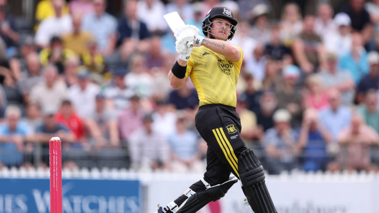 D'Arcy Short was on the charge, Gloucestershire vs Sussex, Men's Vitality Blast, Cheltenham, July 17, 2025