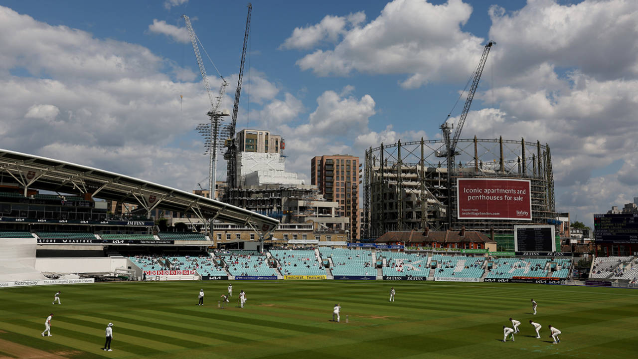 A general view of play at The Oval, Surrey vs Essex, County Championship, Division One, Kia Oval, May 23, 2025