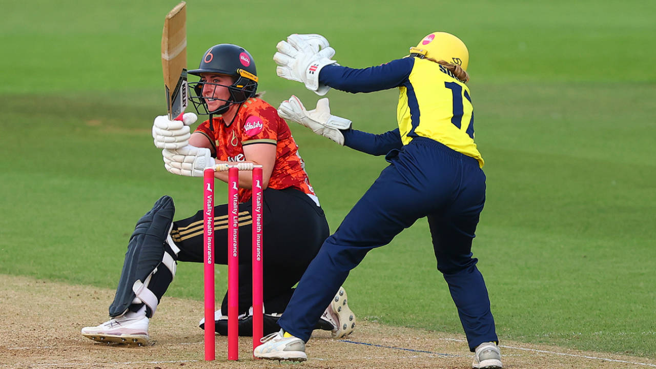 Marie Kelly top-scored with 57 off 45, Hampshire vs The Blaze, Women's T20 Blast, Utilita Bowl, July 18, 2025