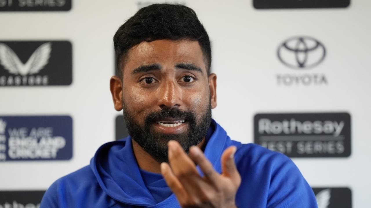 Mohammed Siraj addresses the press, England vs India, 4th Test, Manchester, July 21, 2025
