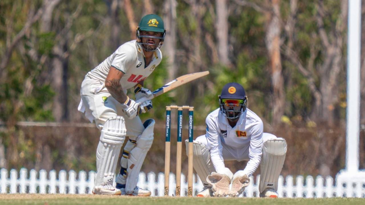 Jake Weatherald scored 183 in 275 balls, Australia A vs Sri Lanka A, 2nd unofficial Test, Darwin, 3rd day, July 22, 2025