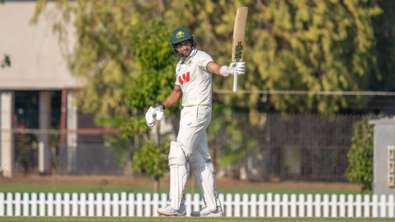 Jason Sangha brought up a century from No. 4, Australia A vs Sri Lanka A, 2nd unofficial Test, Darwin, 3rd day, July 22, 2025 