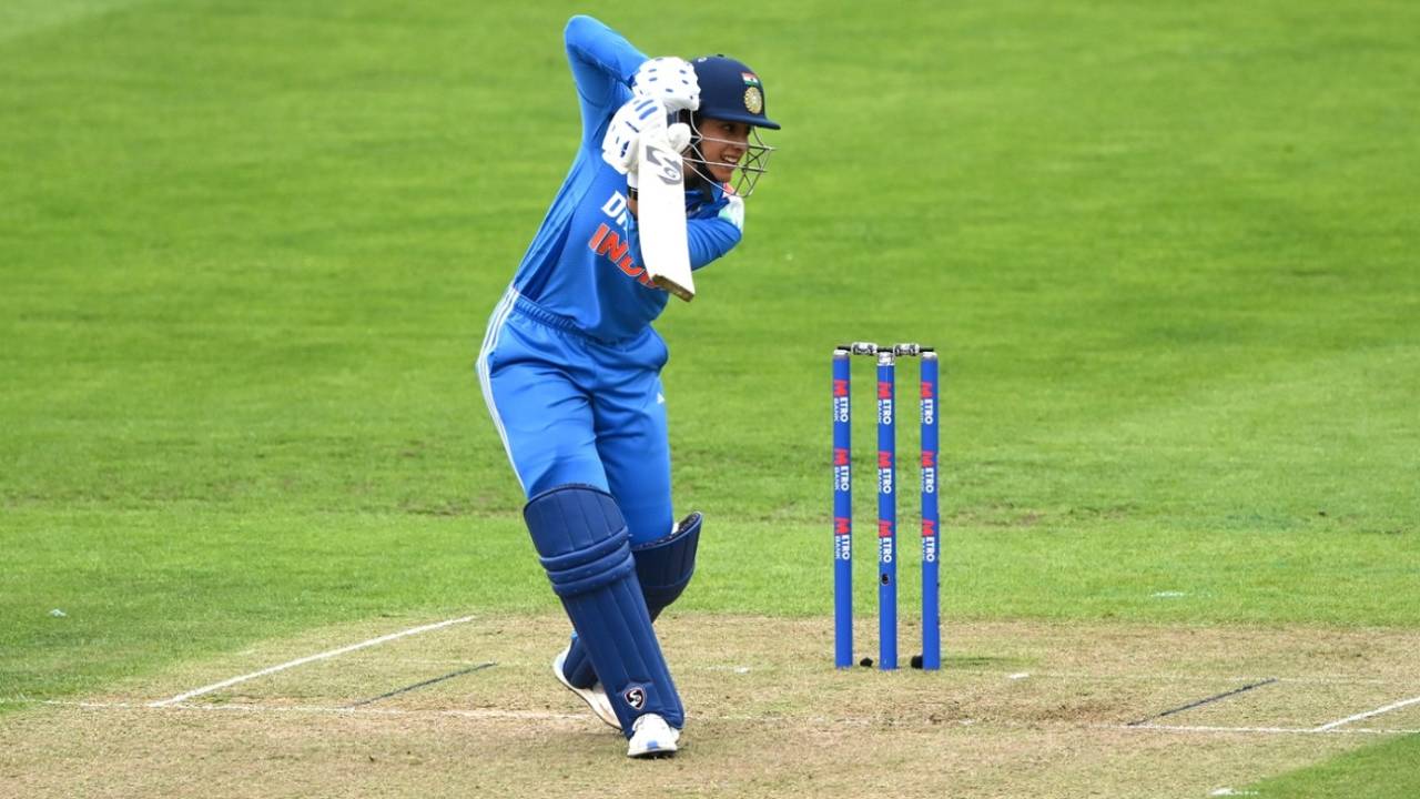 Smriti Mandhana was off with a hat-trick of fours, England vs India, 3rd women's ODI, Durham, July 22, 2025