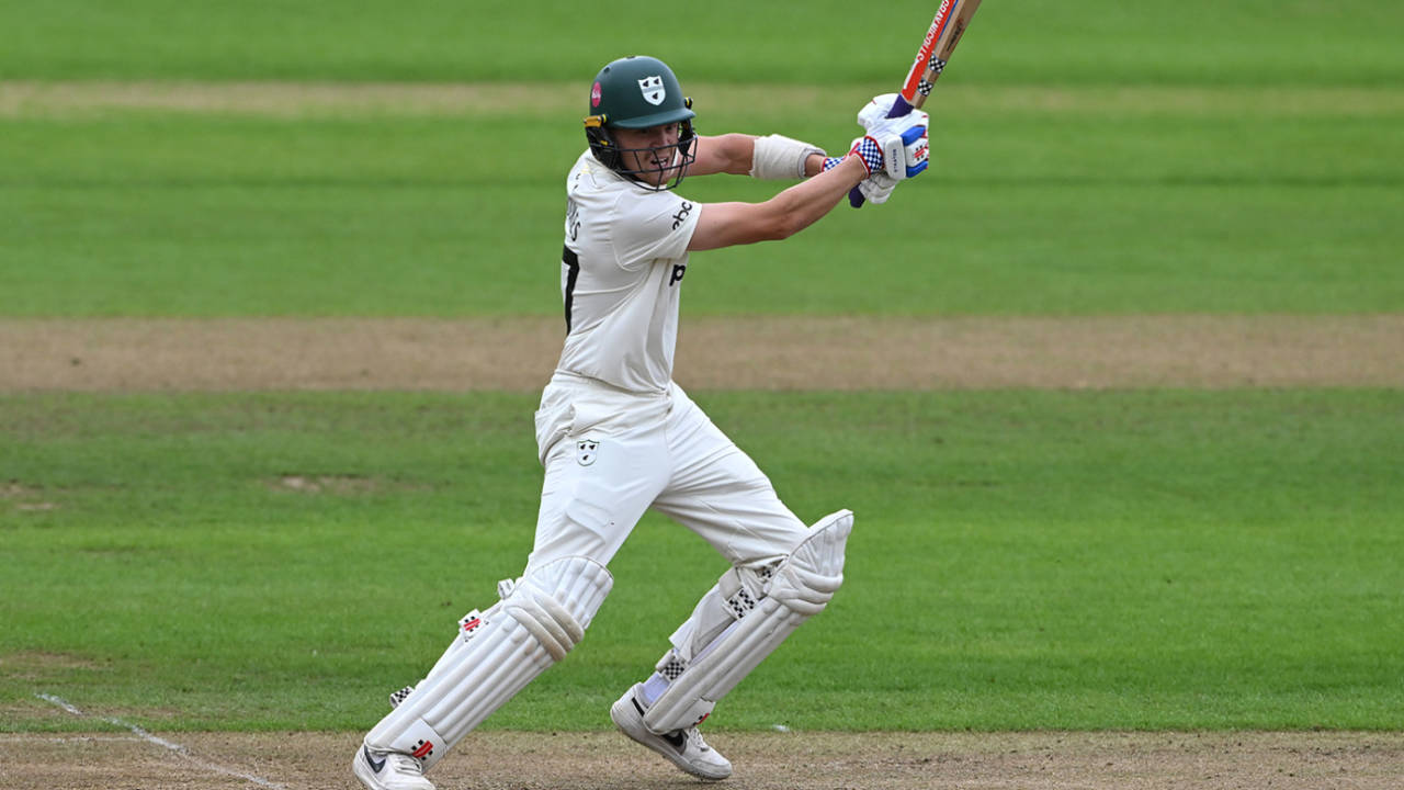 Ethan Brookes made a battling half-century, Warwickshire vs Worcestershire, County Championship, Division One, Edgbaston, July 22, 2025