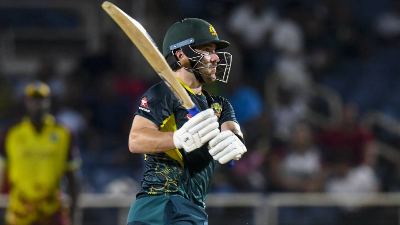 Josh Inglis ended with an unbeaten 33-ball 78, West Indies vs Australia, 2nd T20I, Kingston, July 22, 2025