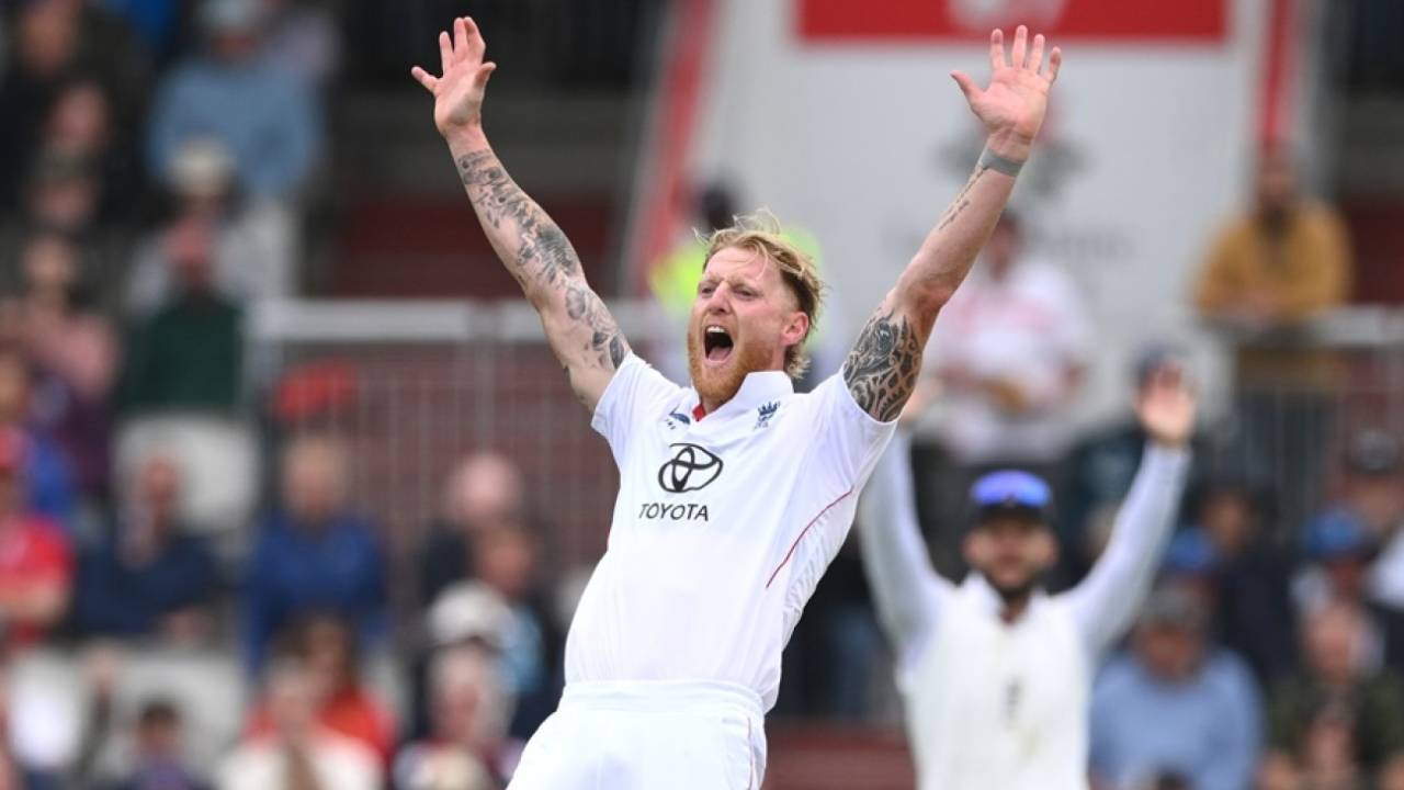 Ben Stokes goes up in appeal, England vs India, 4th Test, Manchester, 1st day, July 23, 2025