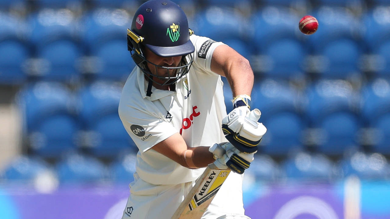 Kiran Carlson presses forward, Glamorgan vs Kent, County Championship, Cardiff, July 25, 2025