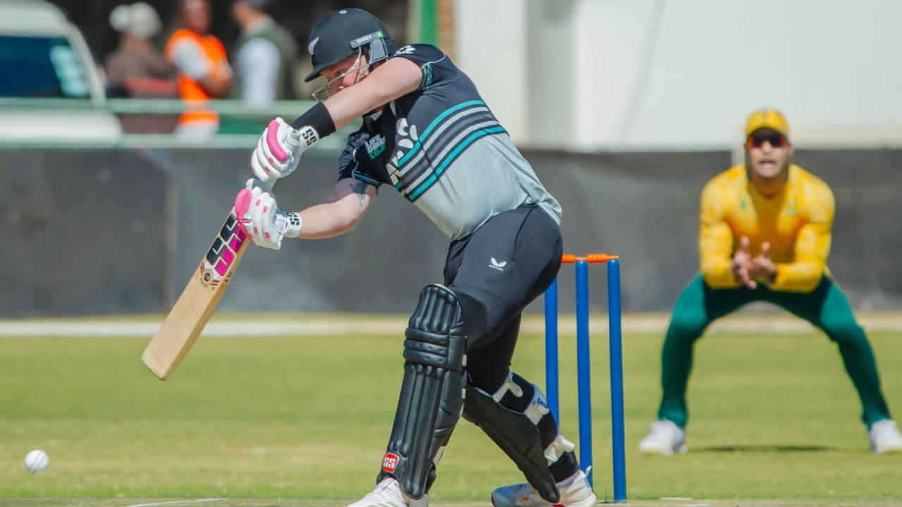 Tim Seifert got going after a patient start, New Zealand vs South Africa, Harare, Zimbabwe T20I tri-series, July 26, 2025