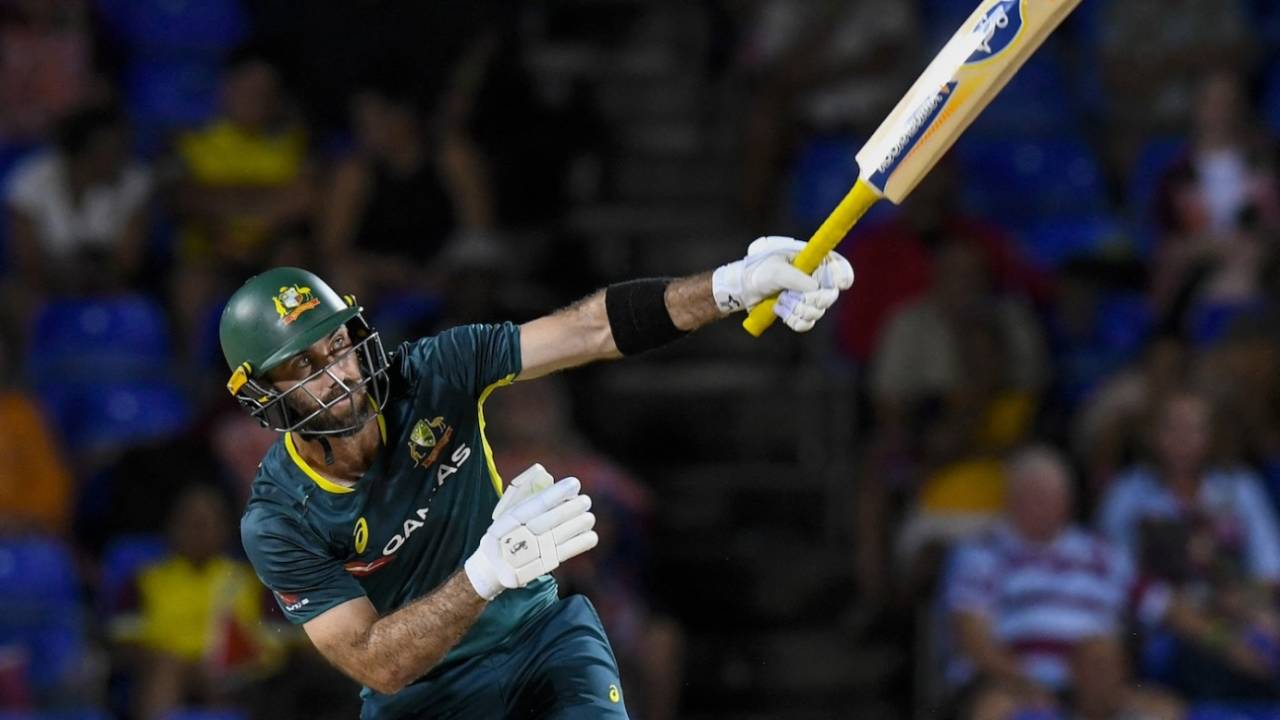 Glenn Maxwell hit 47 in 18 balls, West Indies vs Australia, 4th T20I, Basseterre, July 26, 2025