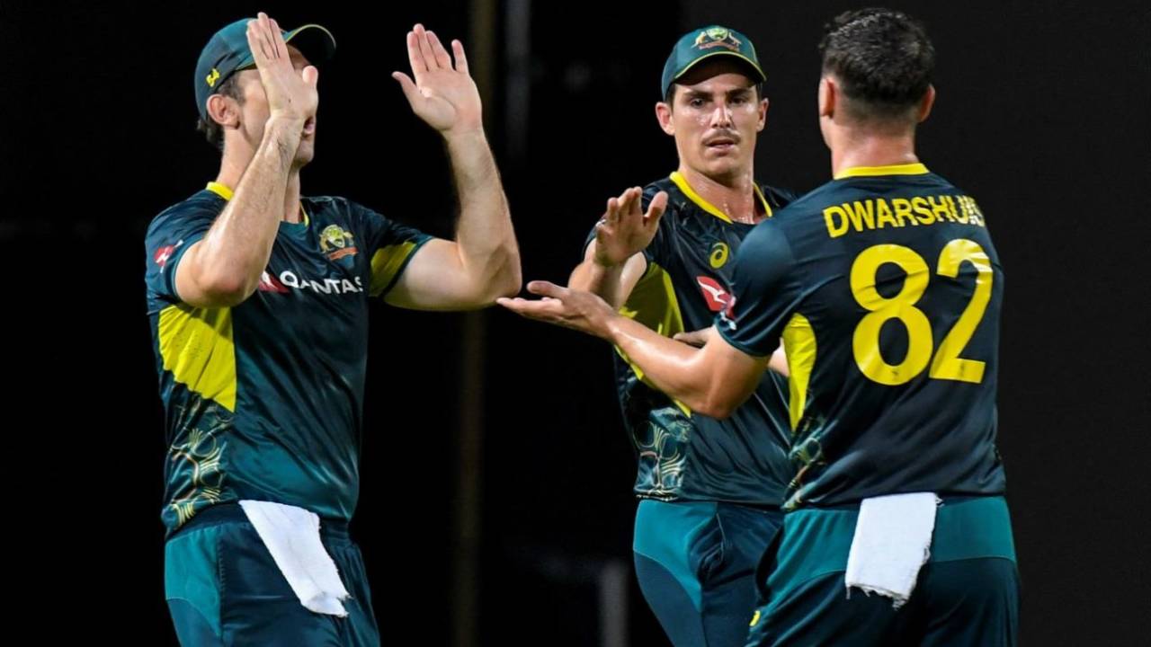 Ben Dwarshuis took three wickets, West Indies vs Australia, 5th T20I, St Kitts, July 28, 2025