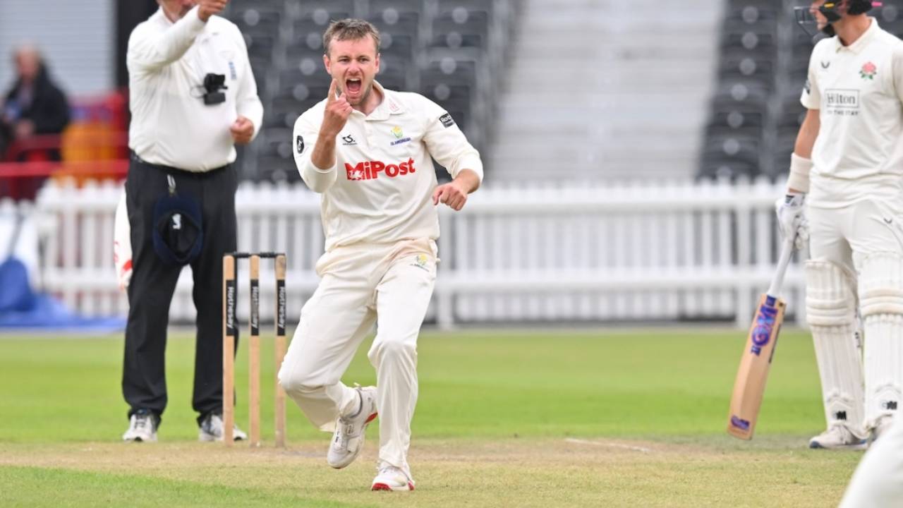 Mason Crane took career-best figures of 6 for 19, Lancashire vs Glamorgan, Division Two, Rothesay County Championship, Emirates Old Trafford, July 30, 2025