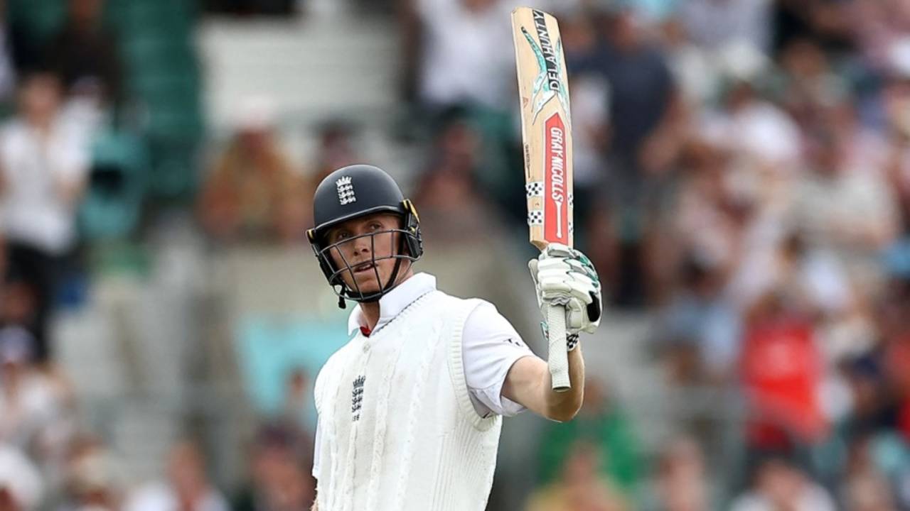 Zak Crawley acknowledges his half-century, England vs India, 5th Test, 2nd day, The Oval, August 1, 2025